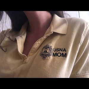 Yellow USNA Mom Polo